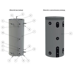 Zbiornik akumulacyjny, bufor PELLPAL V-700 - pojemność 672 L - 7